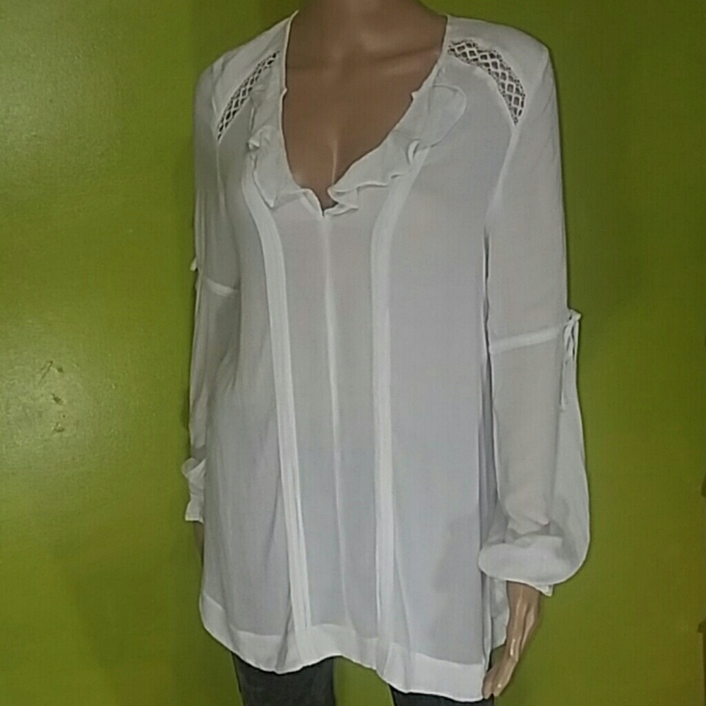 Free People Dream a Little White Tunic Sz XS - Picture 4 of 8